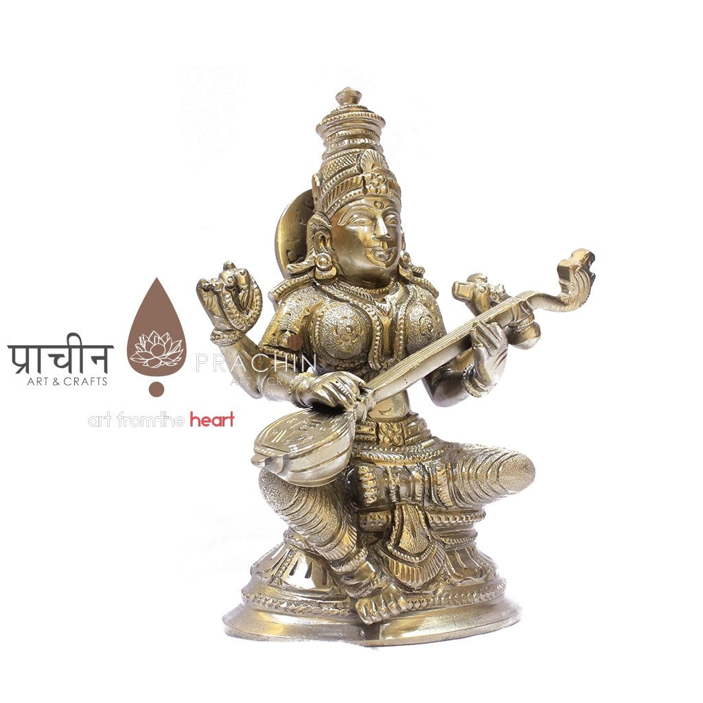 Saraswathi Sitting With Base