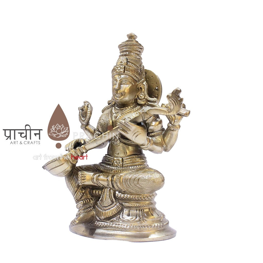 Saraswathi Sitting With Base