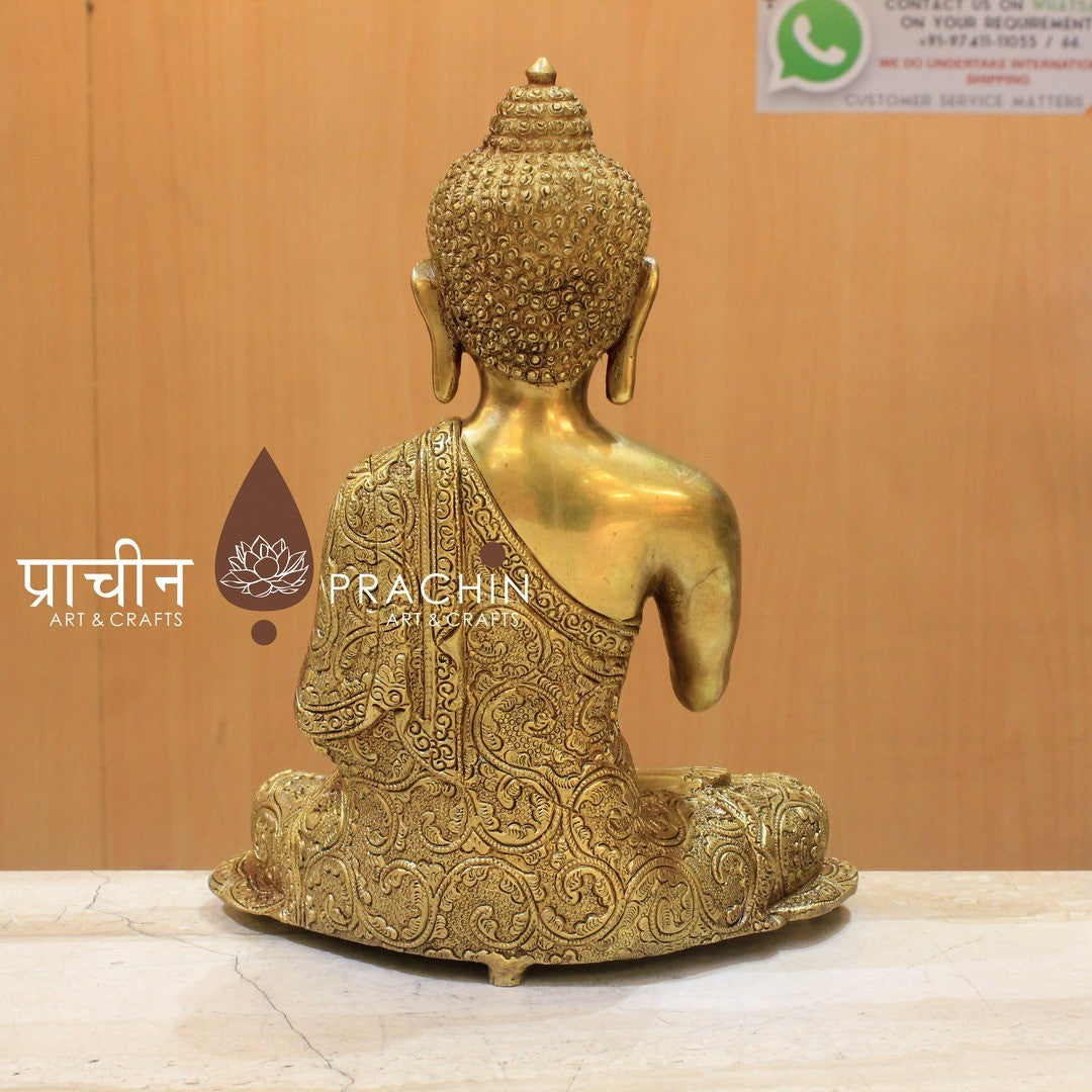 Buddha Sitting in Abhaya Mudra