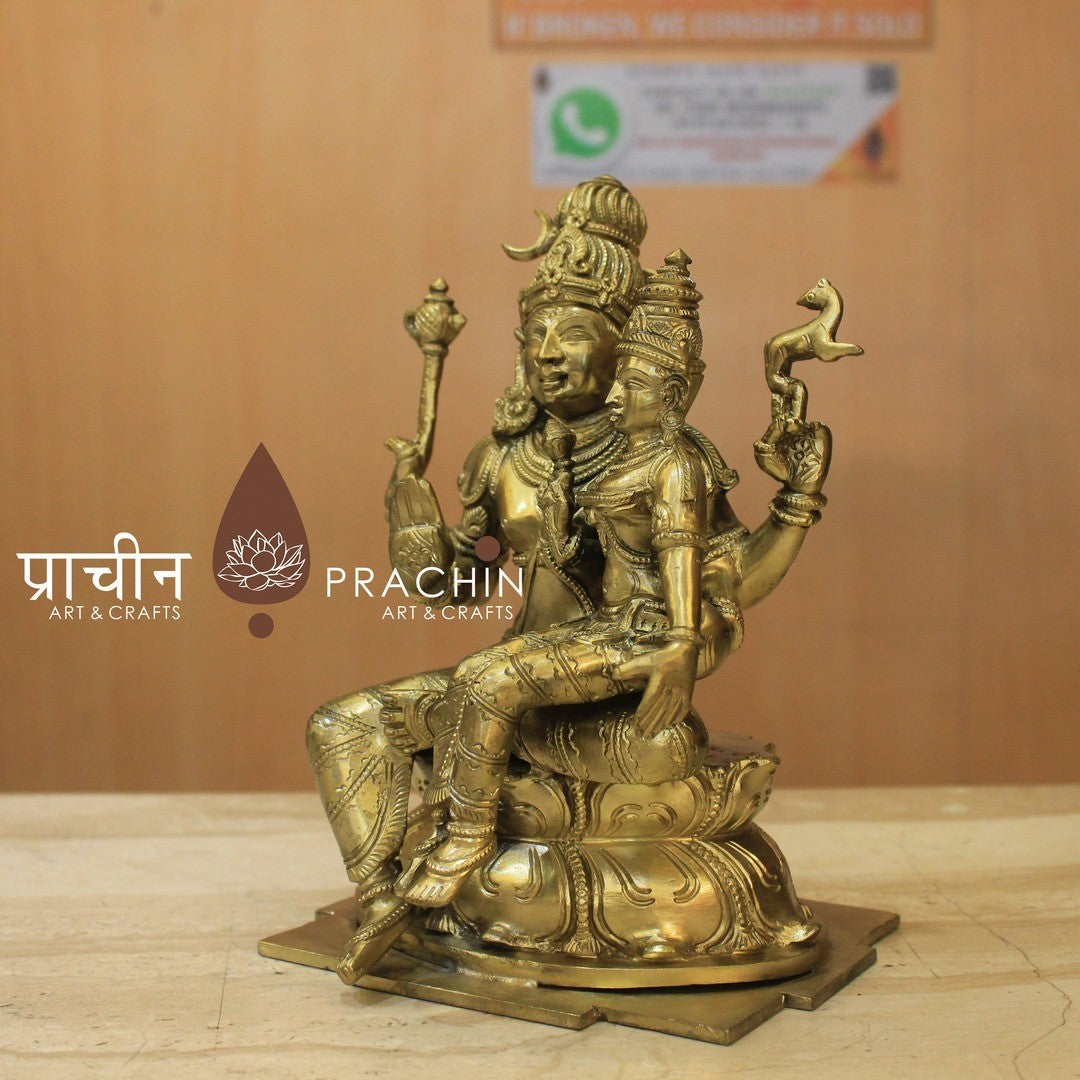 Bronze Shiva Parvati Statue