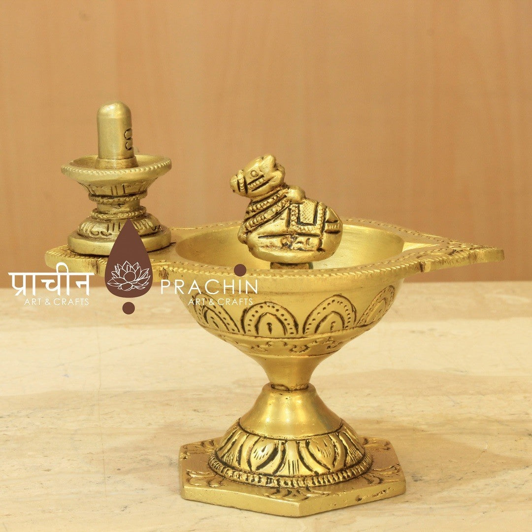 Brass Linga Deepa