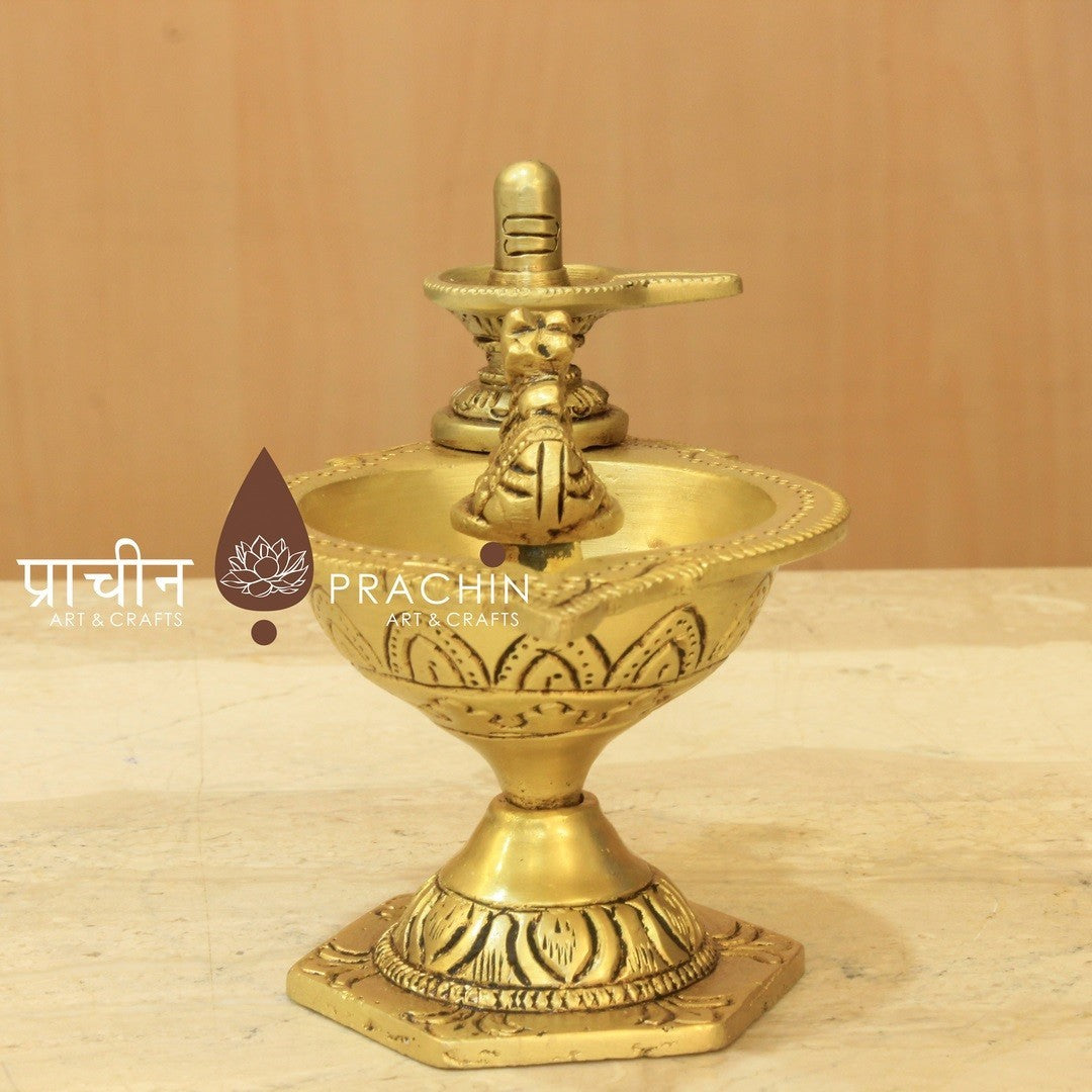 Brass Linga Deepa
