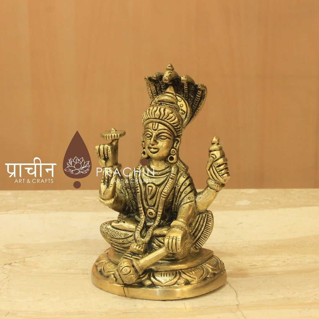 Vishnu Sitting With Sheshnag