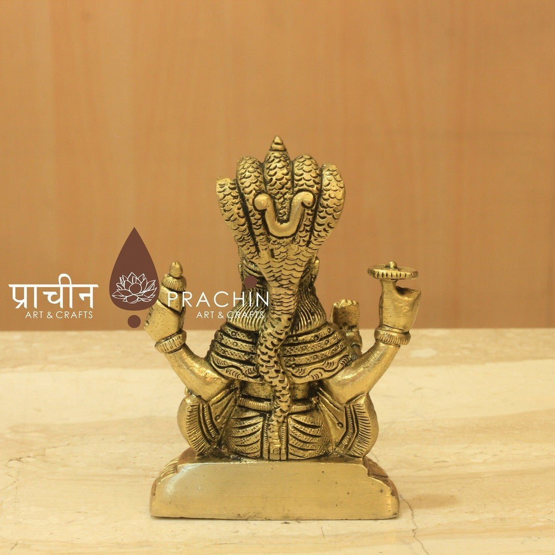 Vishnu Sitting With Sheshnag