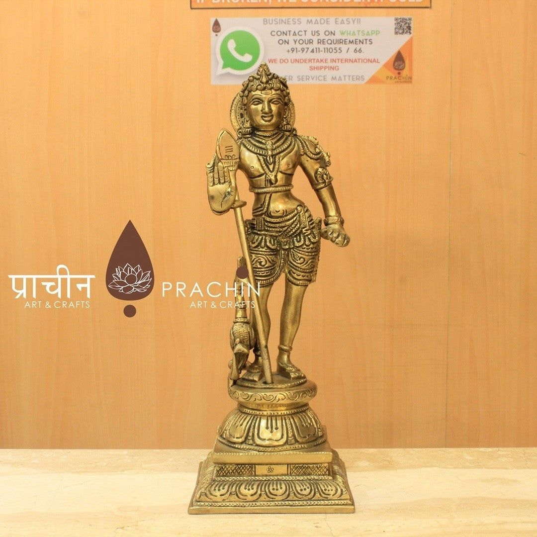 Brass Murugan Statue