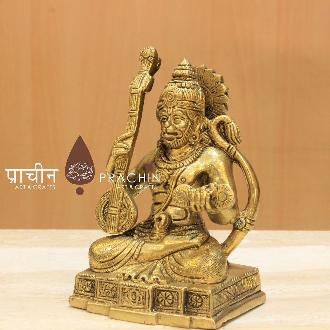 Lord Hanuman Playing Veena