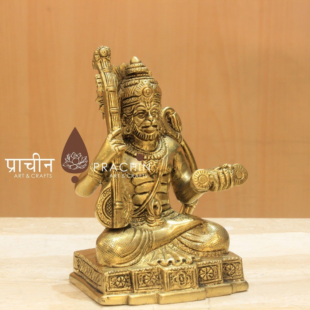 Lord Hanuman Playing Veena