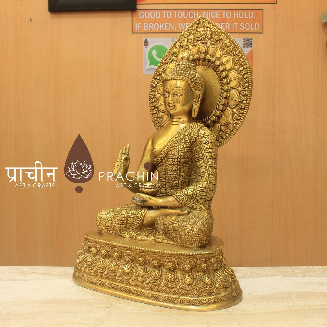 Buddha Sitting in Abhaya Mudra