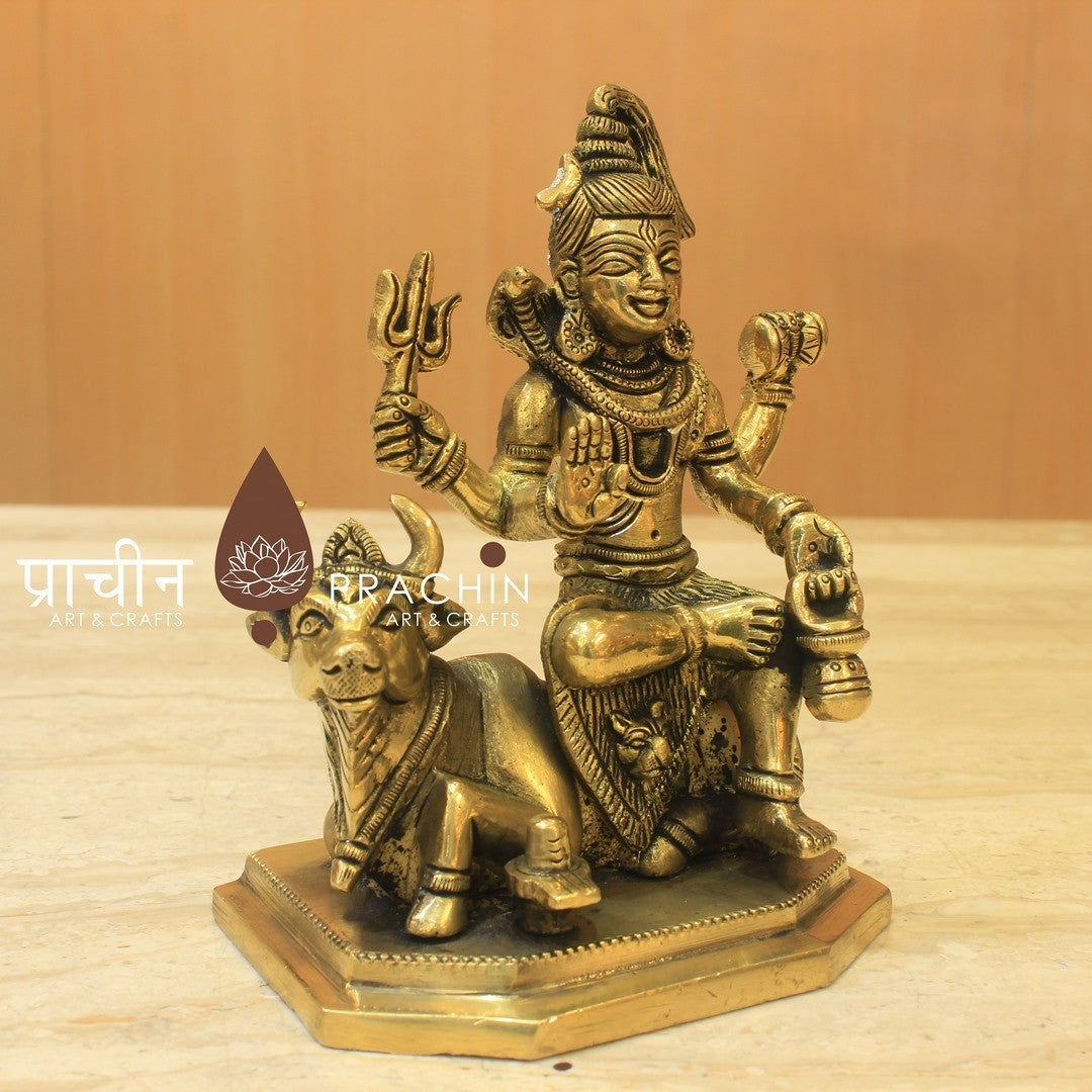 Shiva Sitting On Nandi