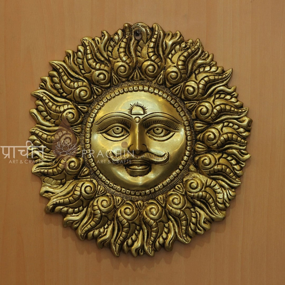 Brass Sun Face