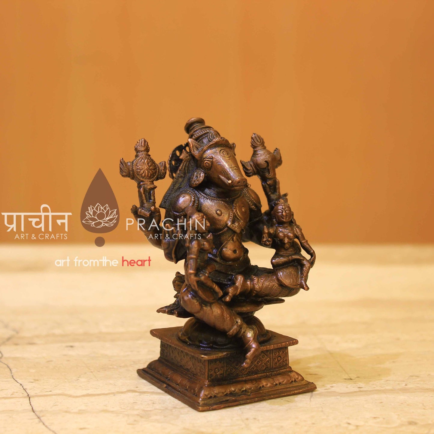 Varaha With Sridevi And Bhudevi