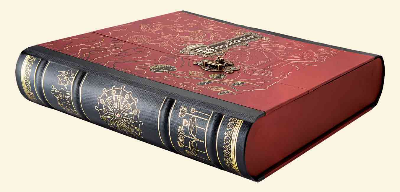 VEDIC COSMOS - The Bhagavad Gita Signature Edition - Crimson Red (358x288mm)