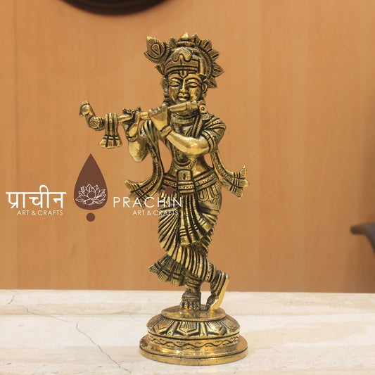 Brass Krishna Idol