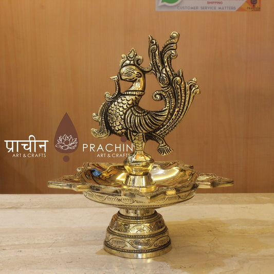 Brass Bird Lamp