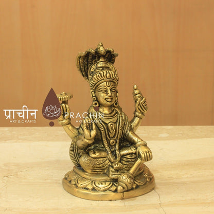 Vishnu Sitting With Sheshnag