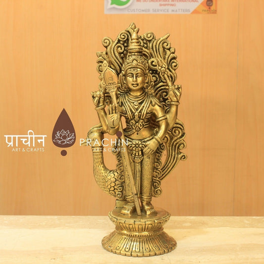 Lord Murugan Brass Idol