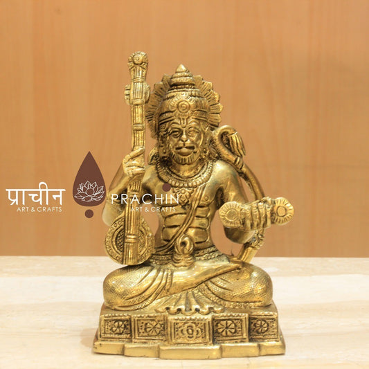 Lord Hanuman Playing Veena