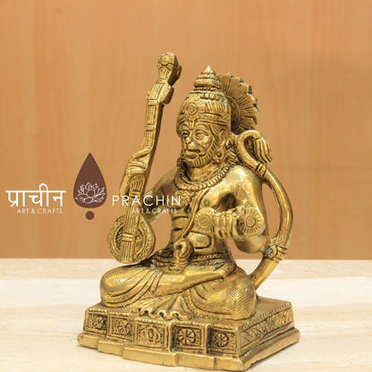 Lord Hanuman Playing Veena