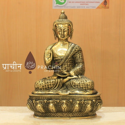 Buddha Sitting in Abhaya Mudra