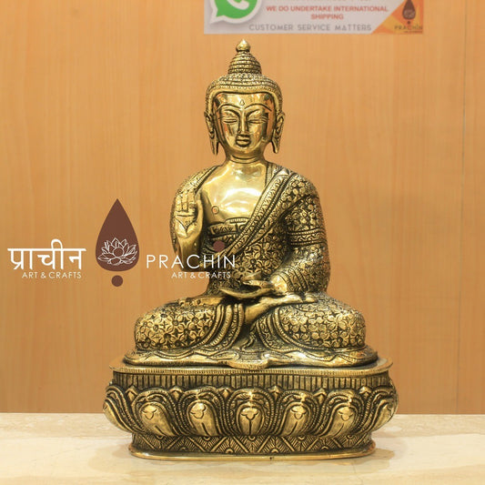 Buddha Sitting in Abhaya Mudra