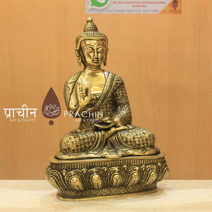 Buddha Sitting in Abhaya Mudra
