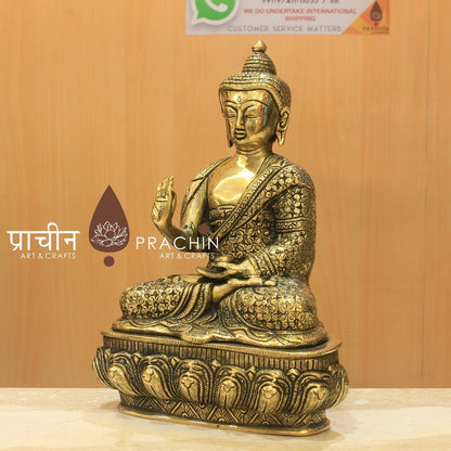 Buddha Sitting in Abhaya Mudra