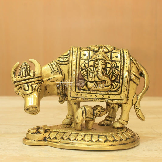 Brass Cow and Calf