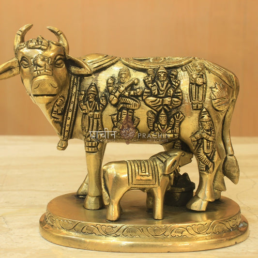Brass Cow and Calf