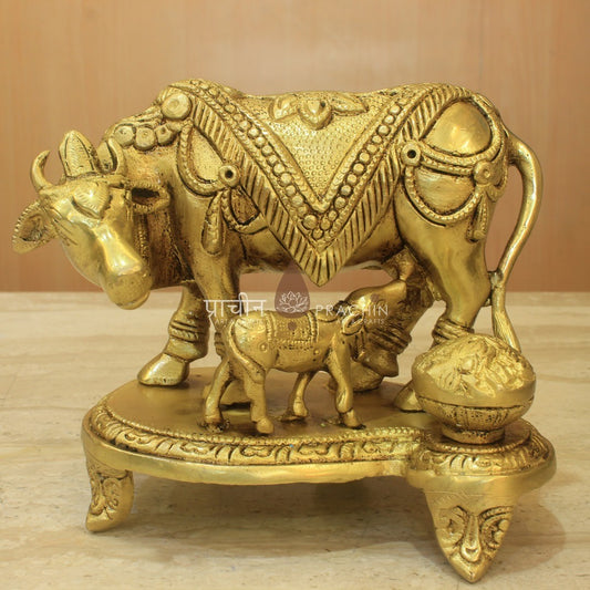 Brass Cow and Calf
