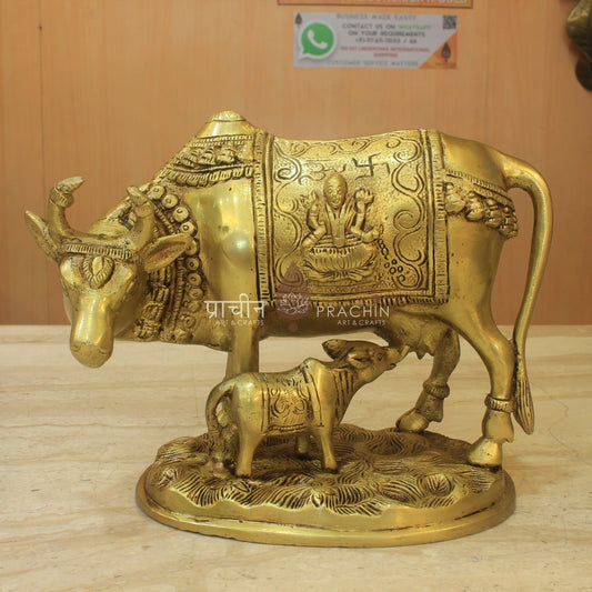 Brass Cow and Calf