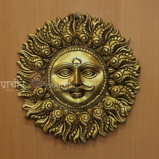 Brass Sun Face