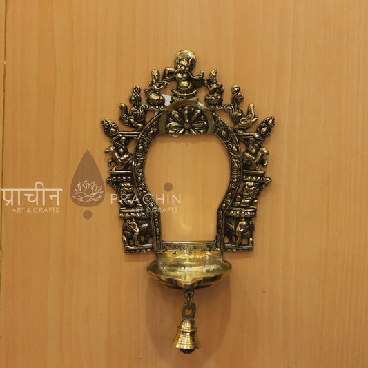 Brass Hanging Oil Lamp