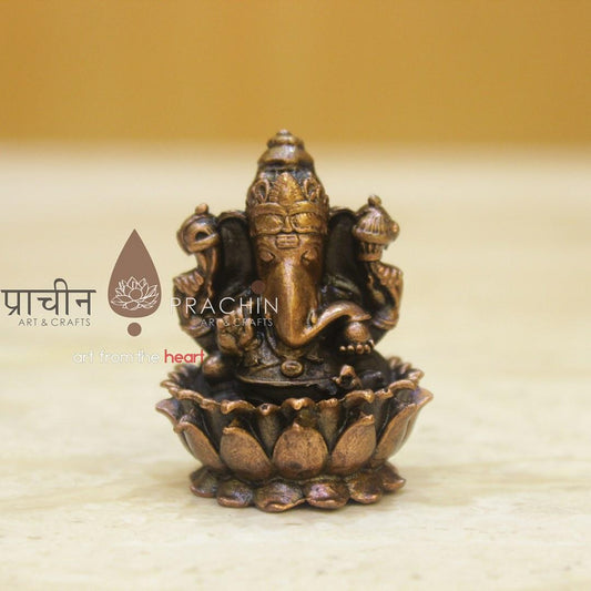 Copper Ganesha Idol
