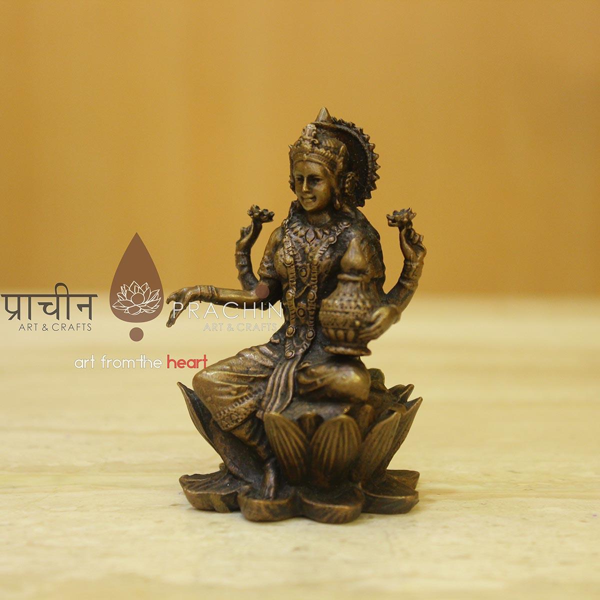 Laxmi Sitting On Lotus