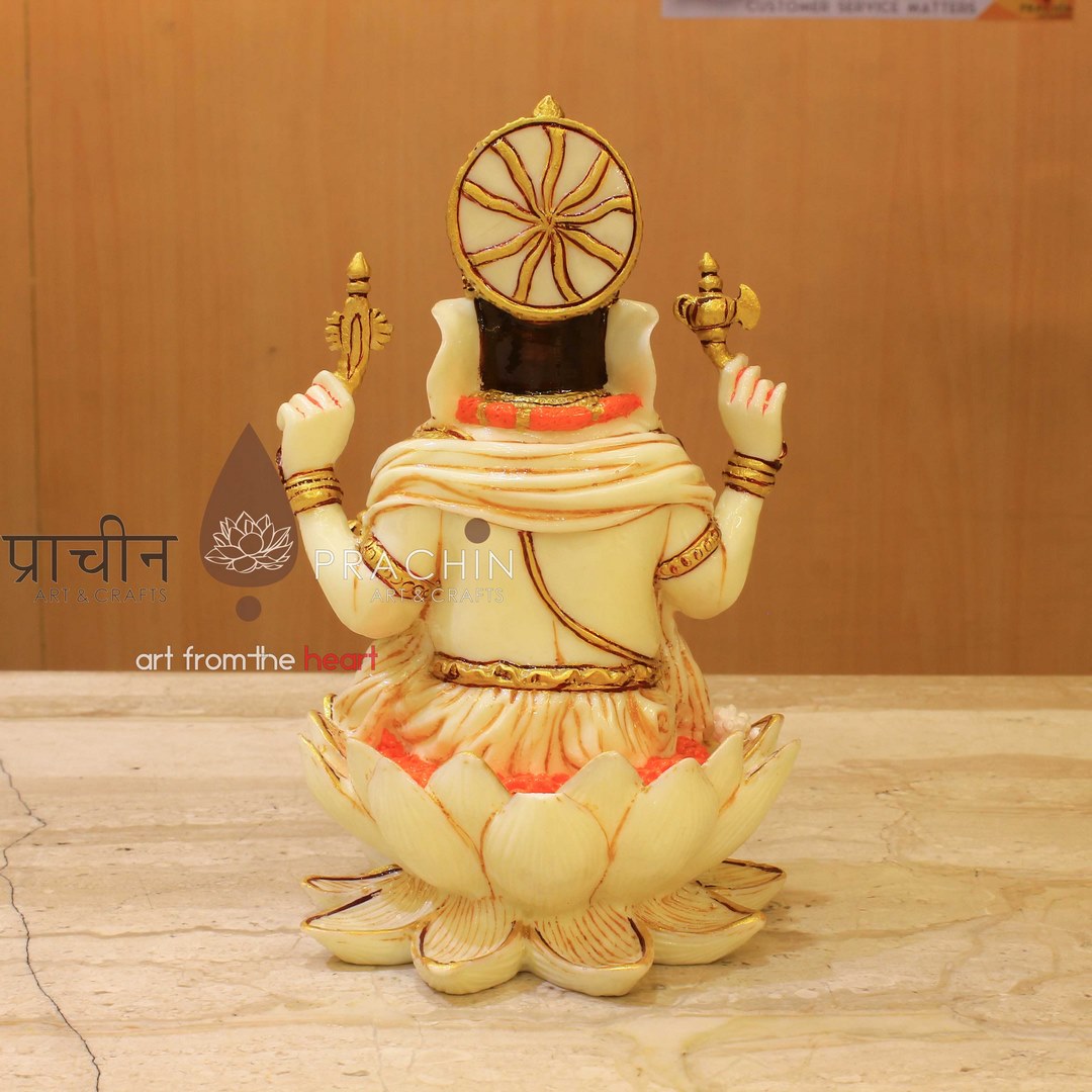 Ganesha Sitting On Lotus