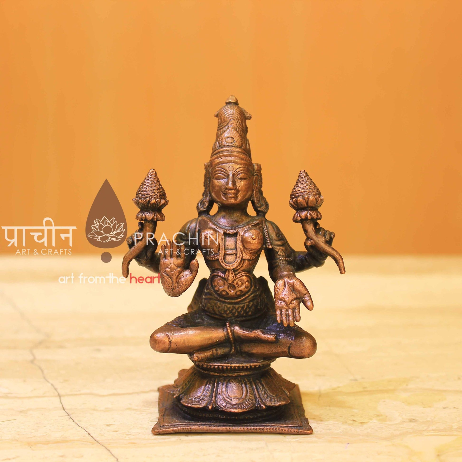 Copper Laxmi Statue