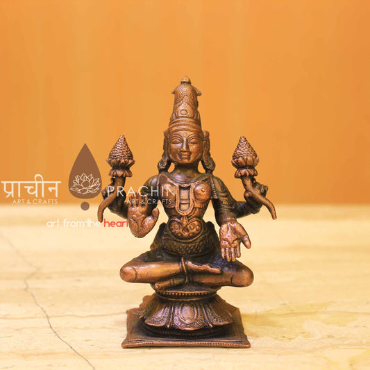 Copper Laxmi Statue