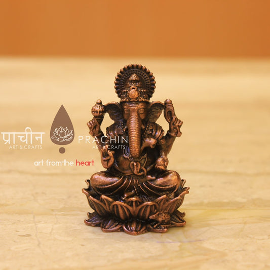 Copper Ganesha Idol
